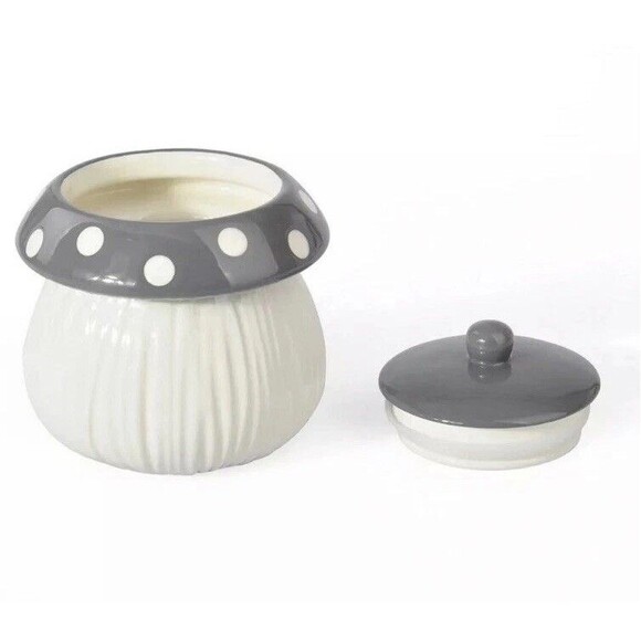 Target Bullseye's Playground 2024 Gray Mushroom 🍄 Ceramic Canister NEW! CUTE!! - Picture 2 of 7